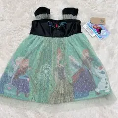 新品タグ付　なりきりワンピースドレス水着　リトシー　アナと雪の女王　90cm