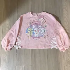 ジュエルペット　トレーナー110 新品未使用　女の子　うさぎピンクのサムネイル