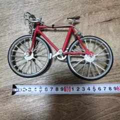 ロードバイク オブジェ レッド ミニチュア 昭和レトロ自転車ダイキャストモデル