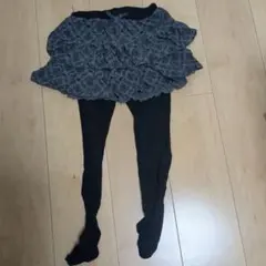 【ワールド】Hushush フリル付き花柄スカート付きレギンス