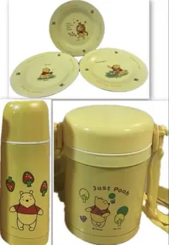 ２　Disneyプーさんステンレスランチジャープレートセットステンレスボトル
