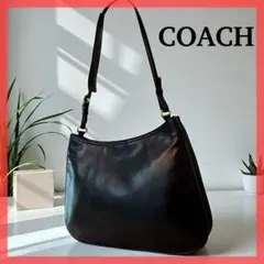 美品 オールドコーチ ショルダーバッグ レザー 本革 ブラック ヴィンテージ