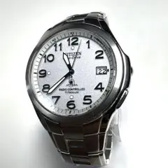 CITIZEN ATTESA エコドライブ 電波時計 チタン 稼働 メンズ腕時計