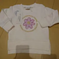 花柄　裏毛トレーナー　90cm