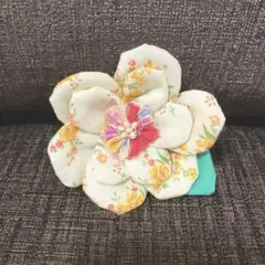 和風花柄コサージュ