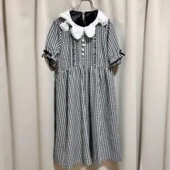 Dearly ダブルリボン　ギンガムチェック ワンピース 3L ディアマイラブ