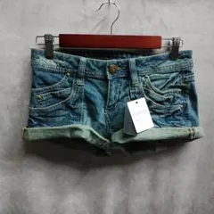 y2k　ショートパンツ　デニム　フェアリーグランジ　平成ギャル　60225