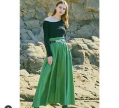 ROYAL PARTY チェーンベルト付きロングスカートのサムネイル