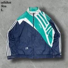 90sadidasアディダスナイロンジャケットトレフォイルY2KスポーツMIX