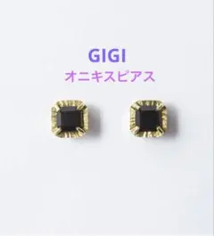【専用】GIGI HELIOS Onyx square earrings ピアス