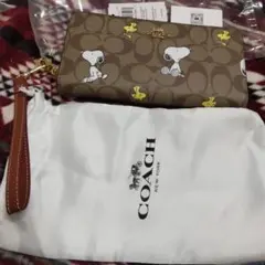 COACH スヌーピー 長財布 保存袋付き