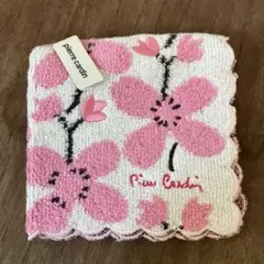 pierre cardin タオルハンカチ 花柄 ピンクのサムネイル