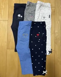 プティマイン　七分丈レギンス　5枚セット　100