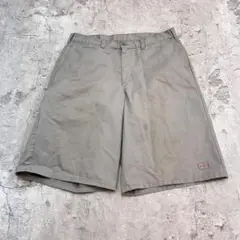 Dickies　ワークパンツ　ハーフパンツ　古着　グレージュ　W36