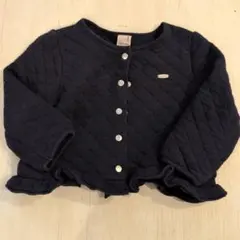 petit main ネイビー キルティングジャケット