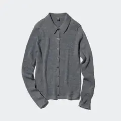 ★apple様専用★UNIQLO メリノリブポロカーディガン