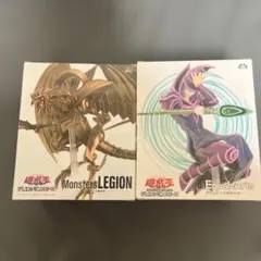 遊戯王 2個セットブラック・マジシャン 、ラーの翼神竜フィギュア