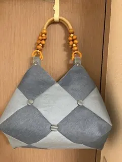 ハンドメイド ラウンドトートバッグ following dayパッチワーク507