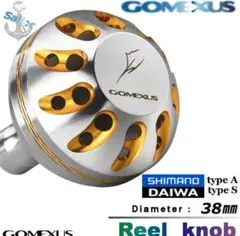 ゴメクサス ☆パワーハンドルノブ/38mm シルバーゴールド 21フリームスに✨のサムネイル