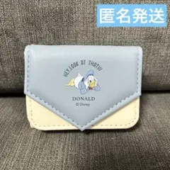 ディズニー ドナルド・ダック 三つ折財布 ミニウォレット　新品