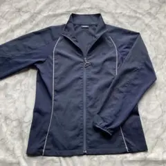 エレッセ 薄手 メッシュブルゾン ジャケット 紺色 ネイビー レディース M