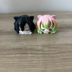 鬼滅の刃 おひるねこ 甘露寺蜜璃 伊黒小芭内 フィギュア マスコット