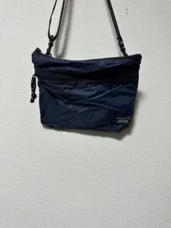 ネイビー ナイロン ショルダーバッグ
