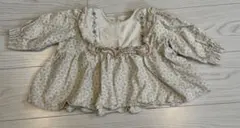 youpiloulou ユピルル 90cm バースデイ 花柄 刺繍 フリル