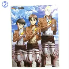 貴重 進撃の巨人 ×ザテレビジョンのコラボポスター ピンナップ 両面 レア
