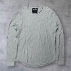 HOLLISTER ニット ロンT M ワンポイントロゴ カジュアル 古着