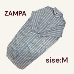 ZAMPA ストライプ シャツワンピース Mサイズのサムネイル