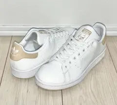23.5cm 良品 adidas オリジナルス スタンスミス ホワイト ベージュ