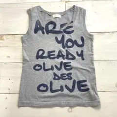 オリーブデオリーブ/OLIVE des OLIVE＊プリントロゴ タンクトップのサムネイル