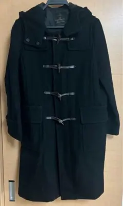 nano・universe ナノユニバース　ダッフルコート　フード　黒　　38