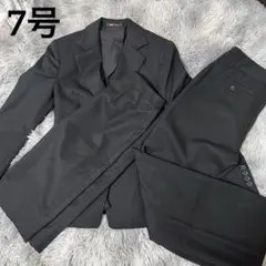 【VIVI fleurs】ブラック ビジネススーツ 3点 ウール100% 7号