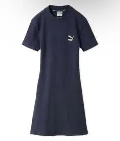 (月様専用)lily brown×PUMA ネイビー ミニワンピース