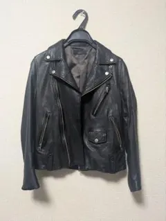 SUPP. REGIMENT 黒 レザーダブルライダースジャケット