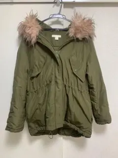 H&M オリーブグリーン モッズコート オーバーサイズ S