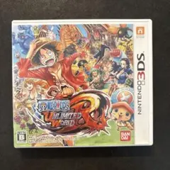 未使用級品 ／ 動作確認済み 3DSソフト ワンピース ワールドR ケース付