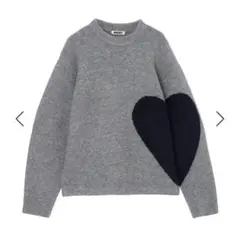 NKNIT ハート型パッチ グレー長袖ニット 2025年最新】nknit ハートの人気アイテム - メルカリ
