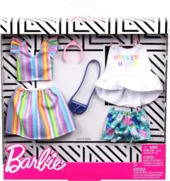 MATTEL バービー ファッション2パック【レインボー・フローラル】 新品1点