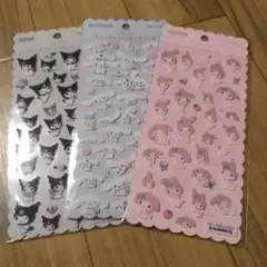 ふわふわサンリオキャラクターズしーる3枚セット