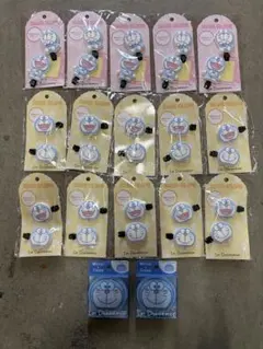 ドラえもん　前髪クリップ　コーム付きミラー　17点セット