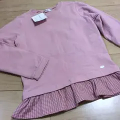 BeBe 新品 トレーナー 150 裏起毛　チュニック