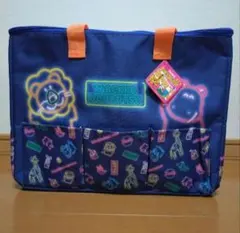 たべっ子どうぶつ　ネオンアート　保冷トートバッグ