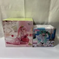 初音ミク　桜ミク　Desktop Cuteフィギュア　2種まとめ売り