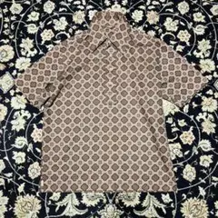 Izod usa製　半袖シャツ　ポリエステル　ペイズリー　総柄　70s