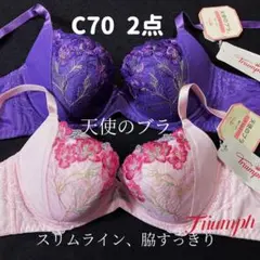 C70 トリンプ　天使のブラ スリムライン 534 ブラジャー　2点