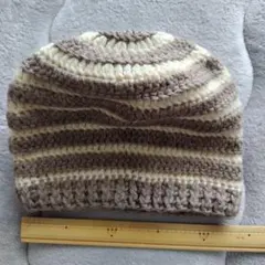 ニット帽　ボーダー