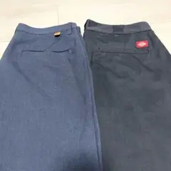 2本セット BEAMS LIGHTS Dickies パンツ タックパンツ